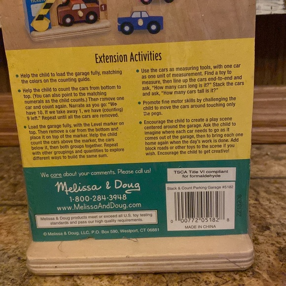 Melissa’s and Doug Stack and Count Parking Garage - Picture 5 of 5